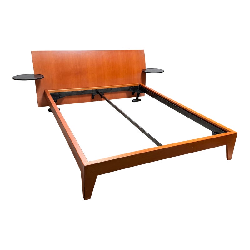 Vintage Queen Size Hannes Wettstein for Cassina Juno Bed Frame
