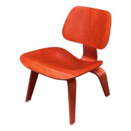 Herman Miller Charles & Ray Eames Molded Red Plywood Chair. Original Price: $1,200