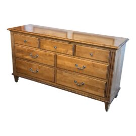 Ethan Allen Seven Drawer Wood Dresser