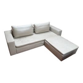 BoConcept Mezzo Leather Sofa + Ottoman / Sectional. Original Price: $6,700