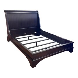 Queen Size Restoration Hardware Portman Sleigh Bedframe. Original Price: $1,750