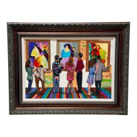 Circa 2015 Marcus Glenn "Stepping Out at the Gallery With Tarkay" Giclee. Original Price: $4,150