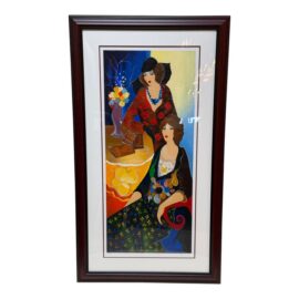 Itzchak Tarkay Debbie & Donna Serigraph + Certificate of Authenticity. Original Price: $2,900