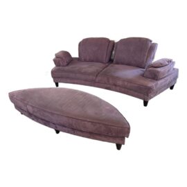 Sherman Normand Couture Purple Cameleon Convertible Sectional Sofa