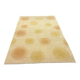 6ft X 9ft Warp & Weft Metro Modern Nepalese Sand Area Rug + Colorful Circles
