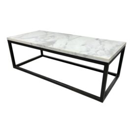 Custom Design Calcutta Marble Top. Original Price: $5,750