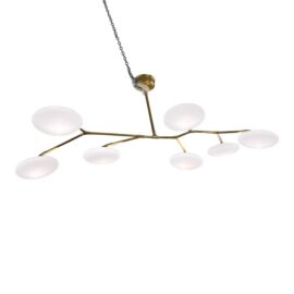 Champalimaud for Visual Comfort Signature Brindille XL Articulating Linear Led Soft Brass Chandelier. Original Price: $7,000