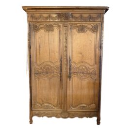 19th Century Antique French Oak Armoire