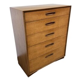 Circa 1960's Henredon 5-Drawer Highboy Dresser