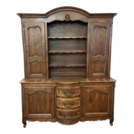 Antique French Louis XV Style Vaisslier or Sideboard + Hutch