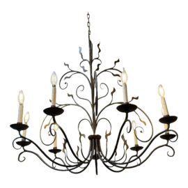Ironware International Alexandra 8 Light French Chandelier. Original Price: $3,900