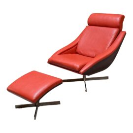 Roche Bobois Attributed Batea Lounger + Ottoman