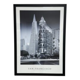 Jeff Chen Kuo Chin Black & White Photograph of Landmark San Francisco Historical Buildings