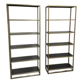 Crate & Barrel Remi Bookcases, a Pair. Original Price: $1,800