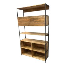 West Elm Industrial Open & Closed Storage Bookcase. Original Price: $1,500