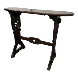 Vintage European Style Trestle Base Console Table