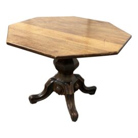 Antique Jacobean Octagonal Side Table