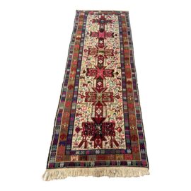 3ft8in × 10ft2in Afshar Wool Kilim Runner