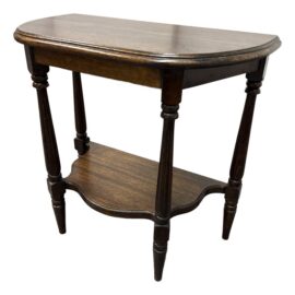 Vintage Tiered Traditional Entry Way Console Table