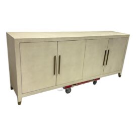 Restoration Hardware Graydon Shagreen Media Console. Original Price: $5,035