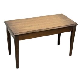 Vintage Walnut Finish Piano Bench
