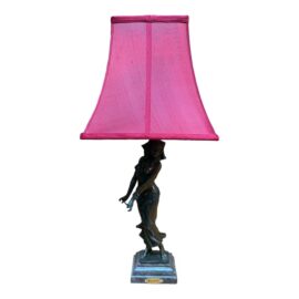 Eliot Art Deco Bronze Figure Table Lamp
