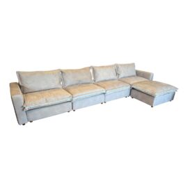 Homebody Custom Luxe Five Piece Sectional With Recliner. Original Price: $10,000