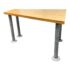 circa-1990s-custom-design-trapezoidal-desk-on-casters-7018