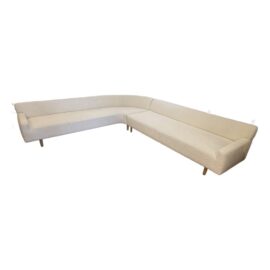 Rogers + Goffigon Custom Design Alpaca Boucle Two Piece Sectional.  Original Price: $20,000