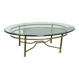 Late 20th Century Kreiss Furniture Labrage Brass Coffee Table