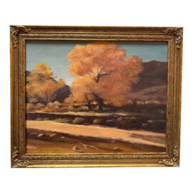 Circa 1945 Robert Hill Signed Oil Painting