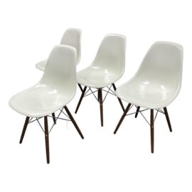 Eames for Herman Miller Eiffel Side Chairs, Set of Four. Original Price: $3,000