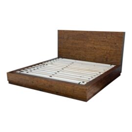 California King Size Big Daddy's Antiques Reclaimed Wood Platform Bed. Original Price: $2,200