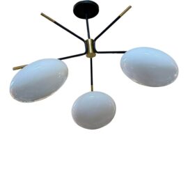 West Elm Champignon Three Globe Chandelier. Original Price: $500