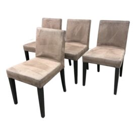 Didier Gomez for Ligne Roset French Line Dining Chairs, Set of Four. Original Price: $2,400