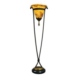 Maitland-Smith Pen Shell Torchere Floor Lamp