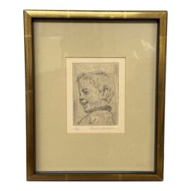 Gunnar Anderson "Young Boy" Limited Edition Print 67/96, Framed