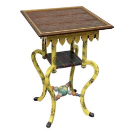 Circa 1980's MacKenzie Childs Accent Table