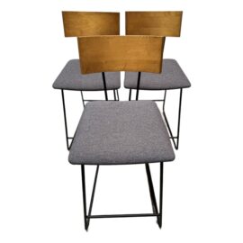 Scandinavian Design Karsten Counter Stools, a Set of Three. Original Price: $800