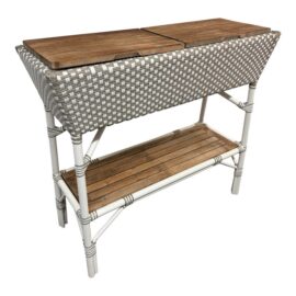 Serena & Lily Outdoor Riviera Rattan Bar. Original Price: $1,000