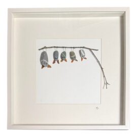 Susan Richards Dimensional Artwork, Hanging Bats on a Branch