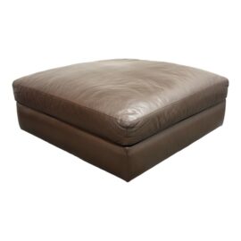 Design Within Reach Reid Prone Leather Ottoman. Original Price: $3,095