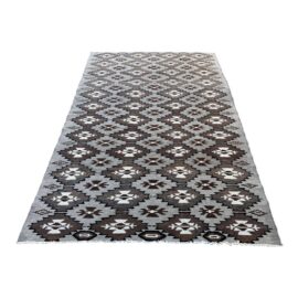 7ft X 10ft 2in Turkish Handwoven Kilim Area Rug. Original Price: $1,400