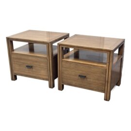 Maria Yee for Crate & Barrel Nightstands + Filing Drawer, Pair