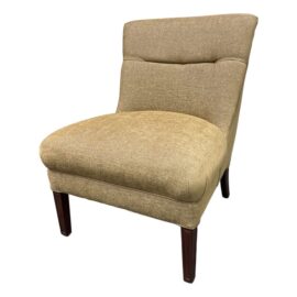 Mid 20th Century Vintage Golden Slipper Chair