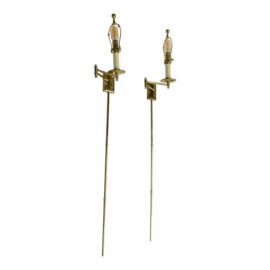 NEW Visual Comfort Dorchester Swing Arm Wall Sconces, Pair. Original Price: $1,620