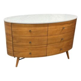 West Elm Penelope Marble Top Dresser. Original Price: $2,100