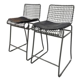 Crate & Barrel Tig Counter Stools, Pair. Original Price: $580
