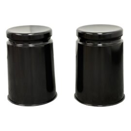 Max Lamb for Hem Black Last Stools, Pair. Original Price: $740