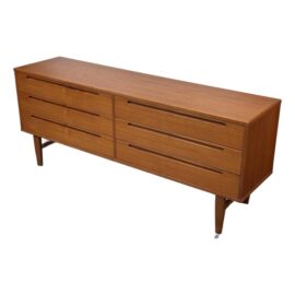 In the Style of Nils Jonsson for HJN Mobley Mid Century Teak Dresser